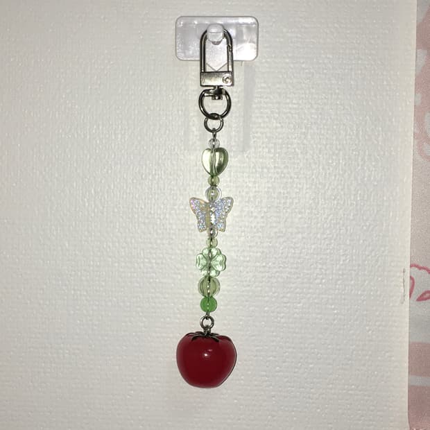 [@이벤트@] 토마토 핸드메이드 비즈 키링 모리걸 클로버 y2k