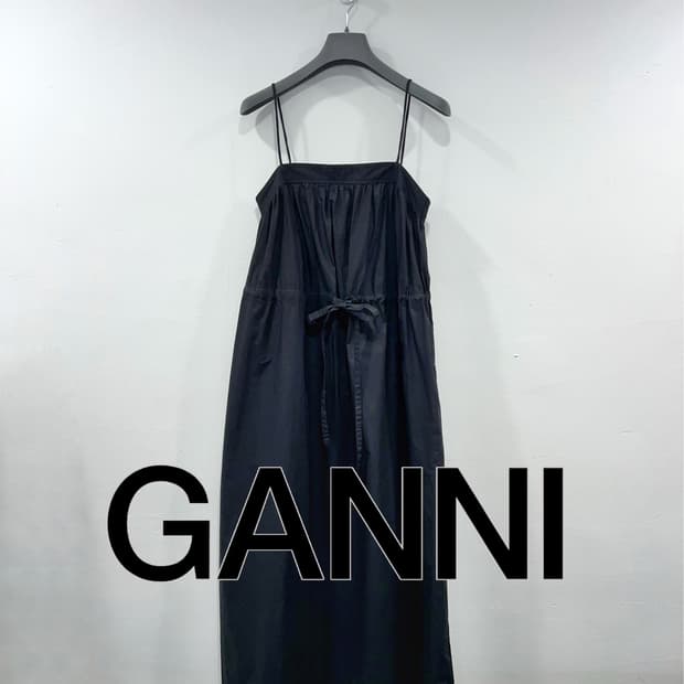 GANNI 가니 블랙 원피스 (36)