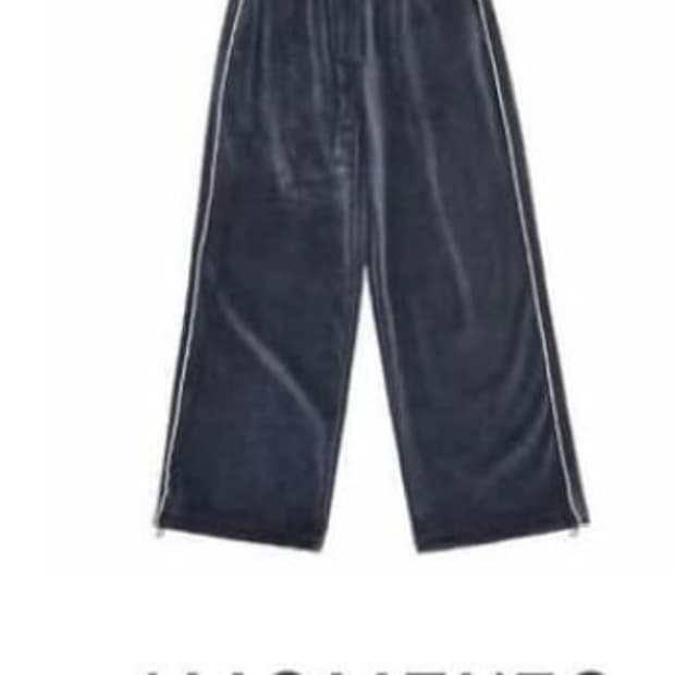 아모멘토 벨벳와이드 팬츠 라지