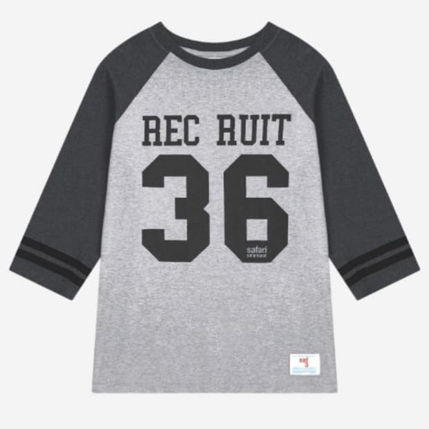 REC RUIT ATHLETIC RAGLAN TEE (GRAY)