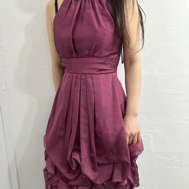 halter-neck dress