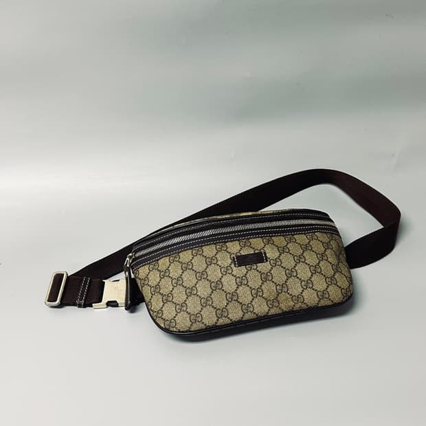 구찌 GUCCI GG 수프림 벨트백 힙스킨 크로스백