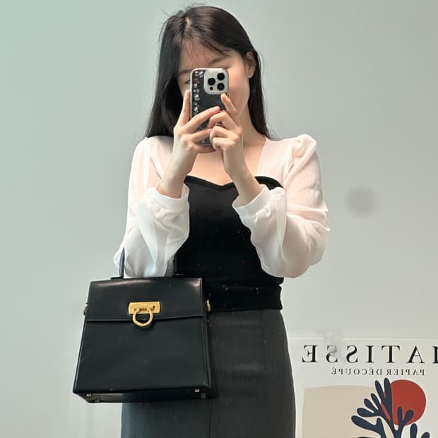 페라가모 간치니 켈리백 토트백 크로스백 차정원백 미디움