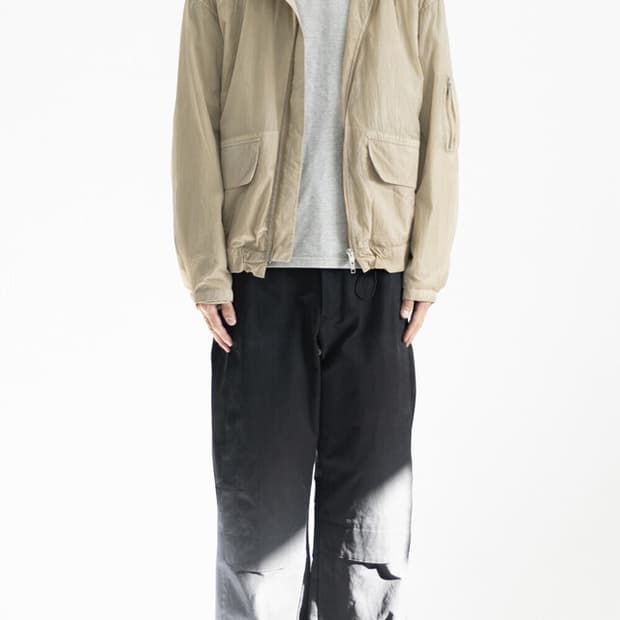 폴리테루 핸드 다이드 파카 베이지 3