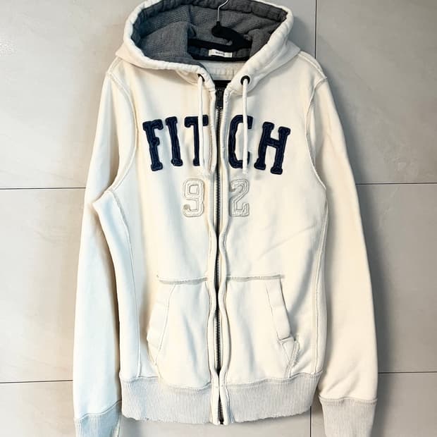 아베크롬비 아이보리 대장 후드집업 [L]