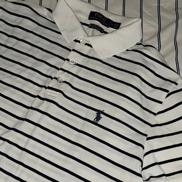 폴로 랄프로렌 스트라이프 반팔 카라티 