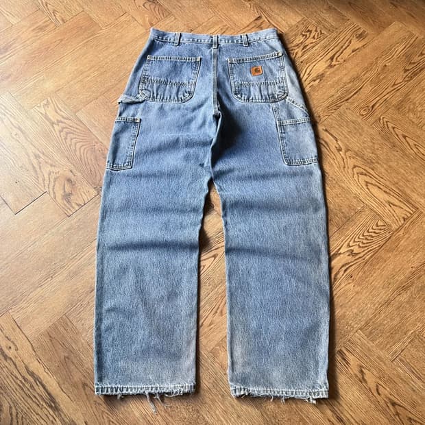 [33]칼하트 USA 빈티지 워싱 싱글니 카펜터 워크 데님 팬츠