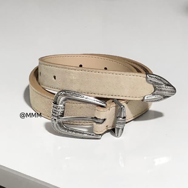 [Unisex] Western suede leather belt