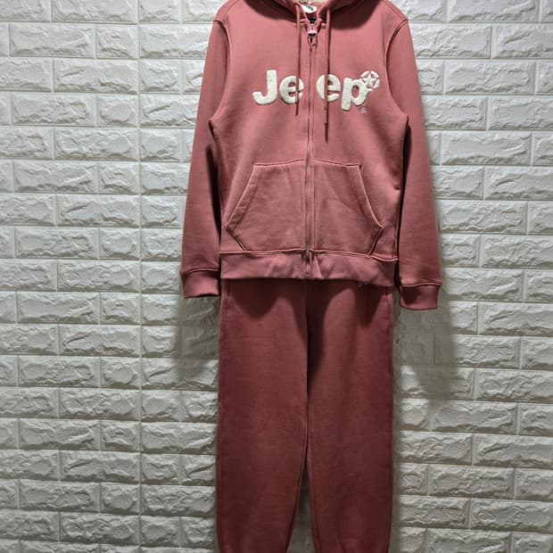 지프 기모 셋업 (후드집업+팬츠) S