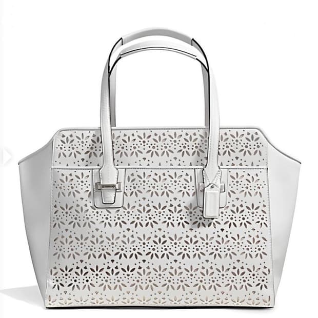 코치 아일렛 레더 백