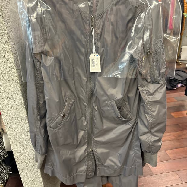 릭오웬스 다크쉐도우 봄버 롱 자켓 사이드슬릿