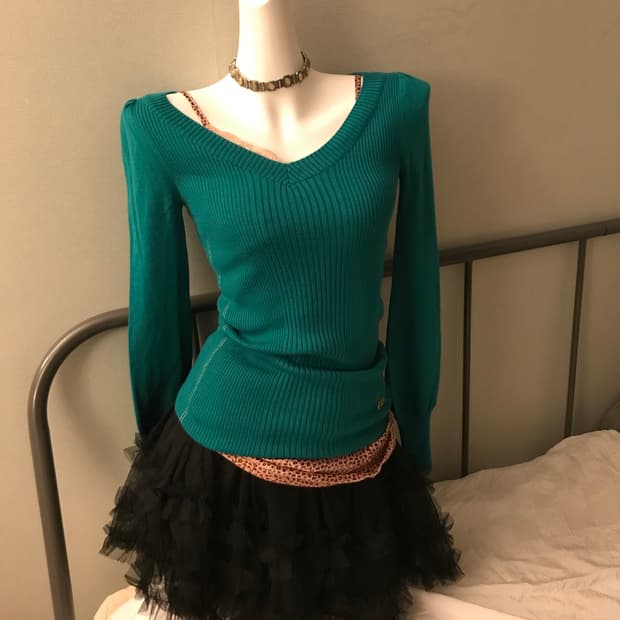 EGOIST 에고이스트 오네갸루 민트 니트