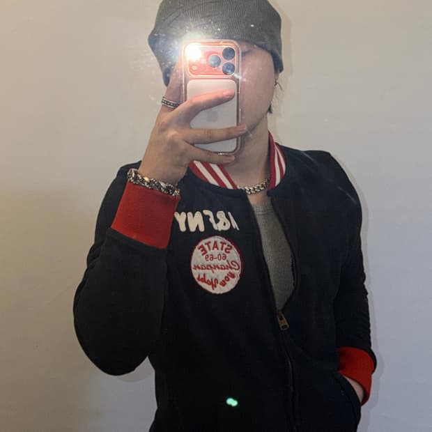 아베크롬비 자수 로고 자켓