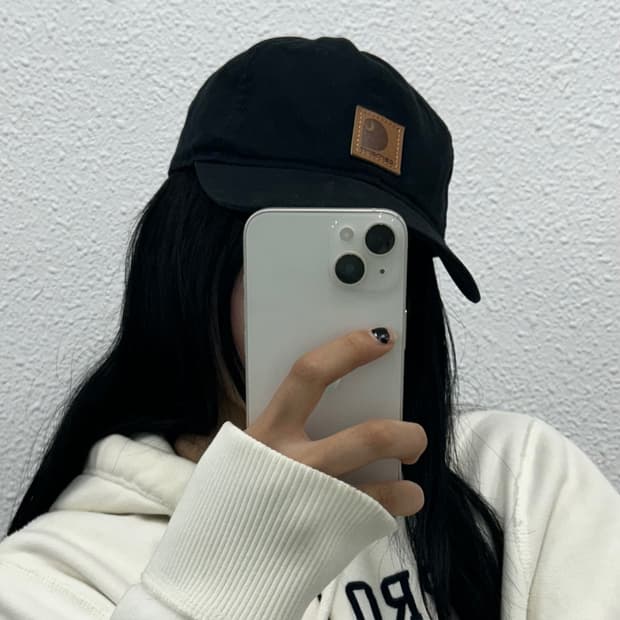 칼하트 로고 블랙 볼캡