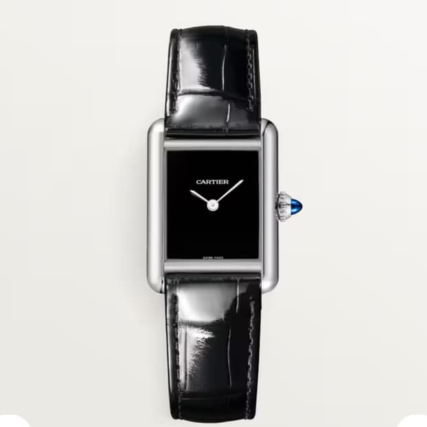 까르띠에 탱크머스트 스몰 블랙