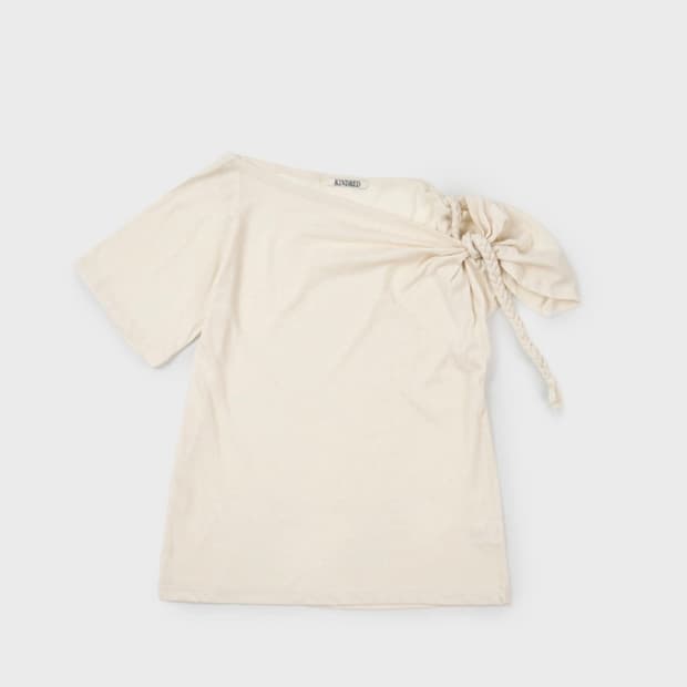 Kindred braised rope t-shirt in beige