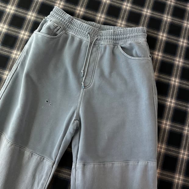 아모멘토 드로우스트링 디스트레스 팬츠