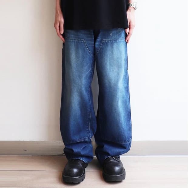 john mason smith 11.5oz 더블니 데님 팬츠 32