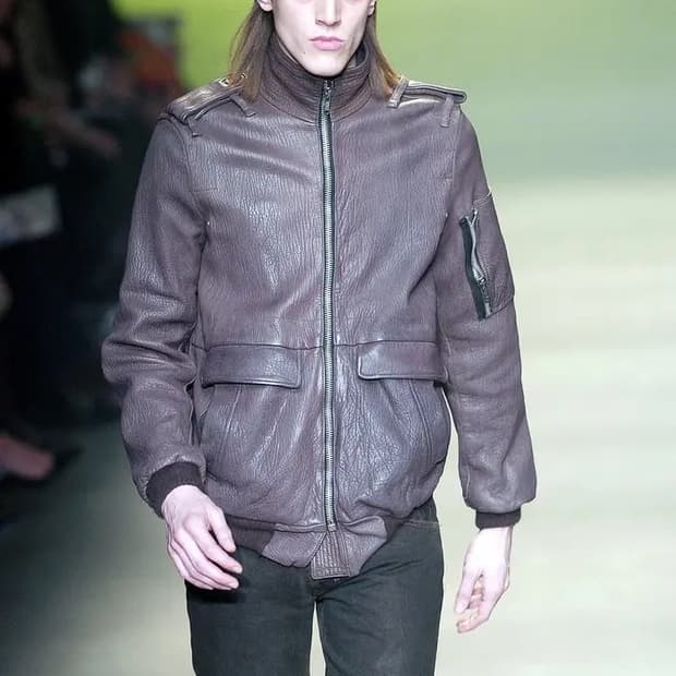 [50] 릭오웬스 04aw 폴리스 레더 봄버