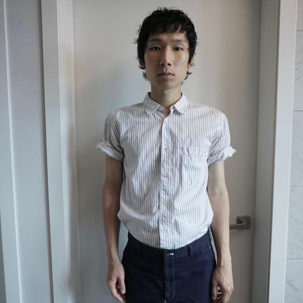 Comme des Garcons stripe half shirt