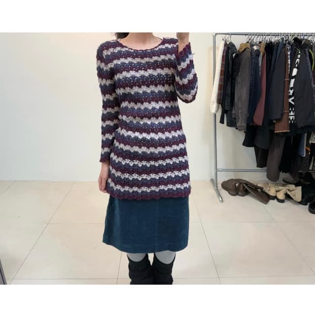 빈티지 크로셰 레이어드 원피스