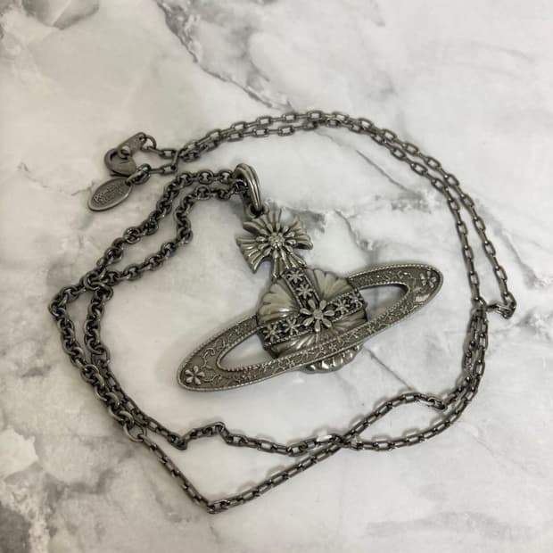 비비안웨스트우드 아카이브 황동 엔틱 orb 팬던트 목걸이