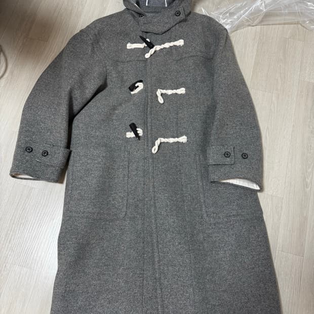 [L] 쿠어 오버사이즈 알파카 블렌드 더플 코트
