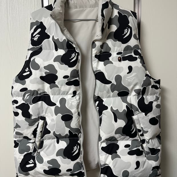 베이프 리버시블 패딩 조끼 (XXL)