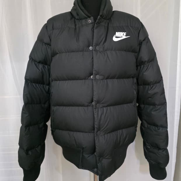 1회착용.S)나이키 다운 숏패딩 점퍼.오리털 점퍼.경량패딩