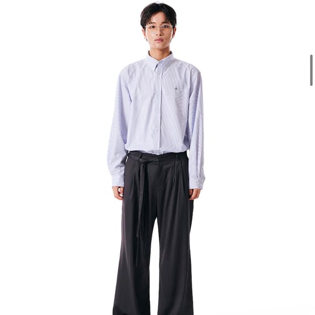 이우가마카라스 striped formal shirt 셔츠