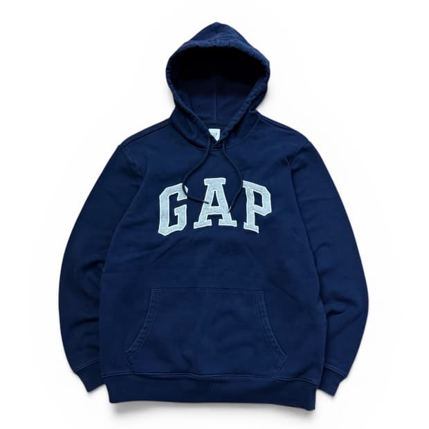 GAP 스펠아웃 네이비 빅로고 후드티