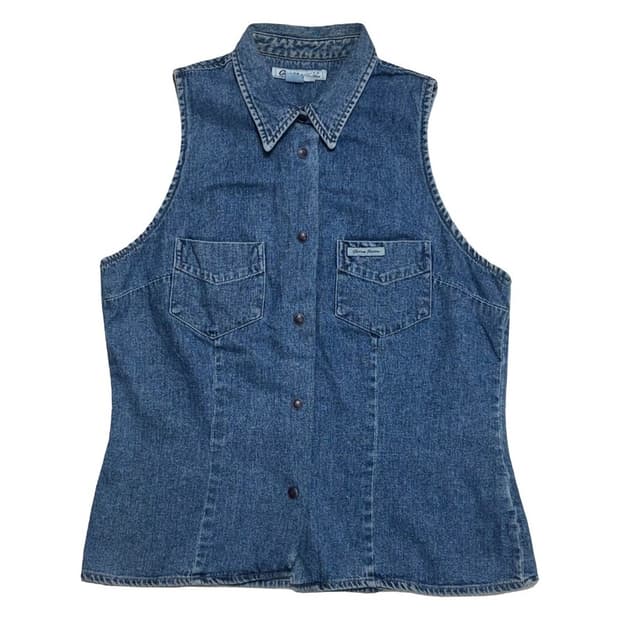 GUESS JEANS y2k 데님 베스트 L