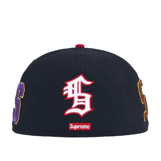 슈프림 멀티 s 로고 뉴에라 네이비 - 25ss