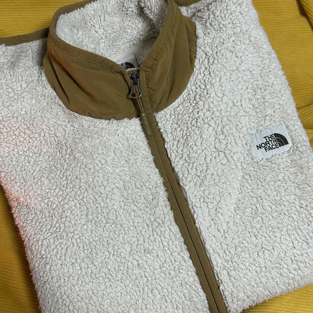 노스페이스 플리스 집업 자켓 후리스 아이보리/L/105