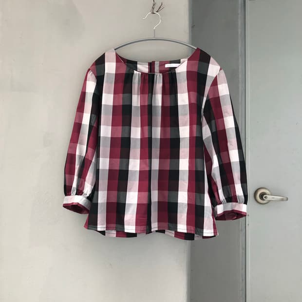check blouse