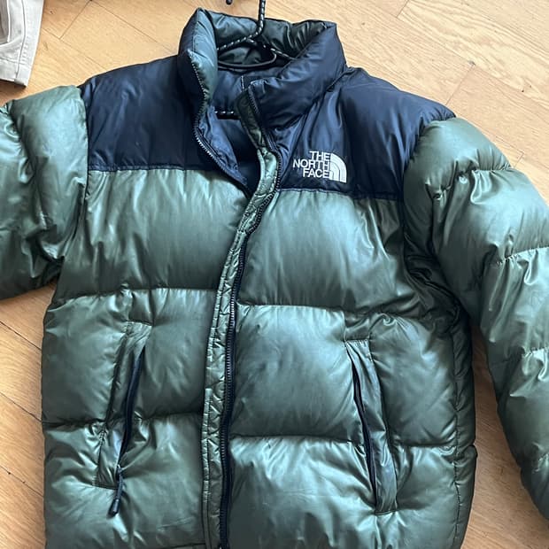 90s 노스페이스 센터로고 패딩