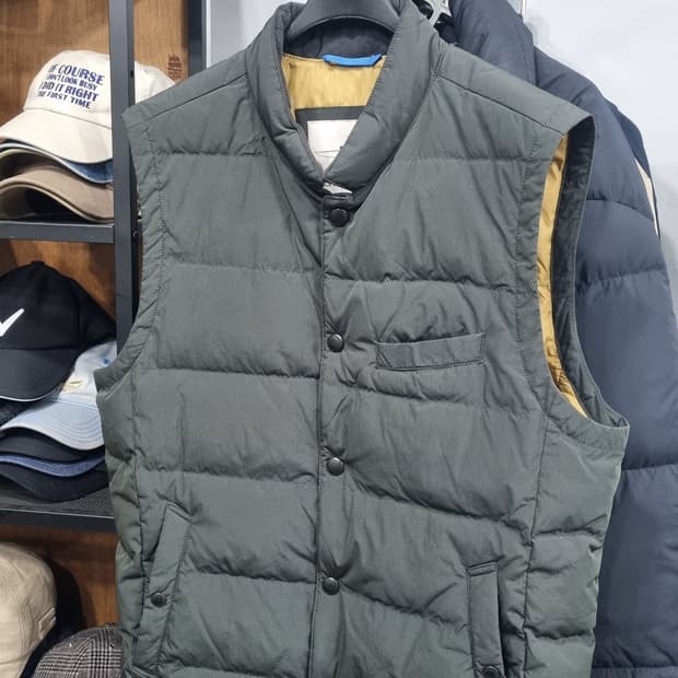 kolon) 헨리코튼 거위털 패딩 남성용 베스트 105 컨디션10/9