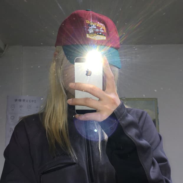 투티/0356 디즈니 미키 레드 그린 배색 체크 패턴 캡 모자 빈티지