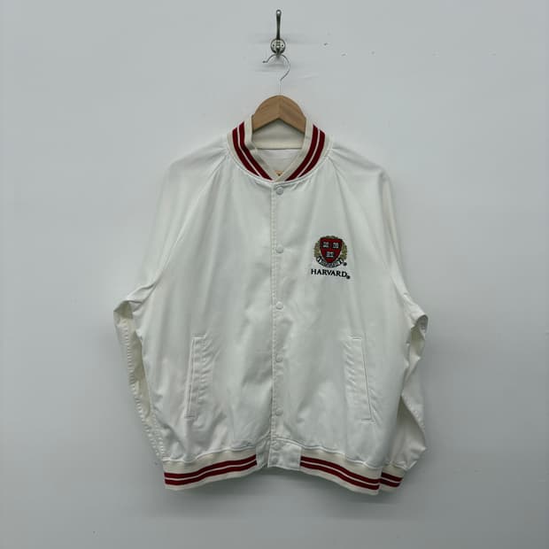하버드 화이트 스타디움 자켓 남성 L