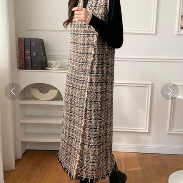 ABITOKYO in Japan 트위드 롱 원피스 M size