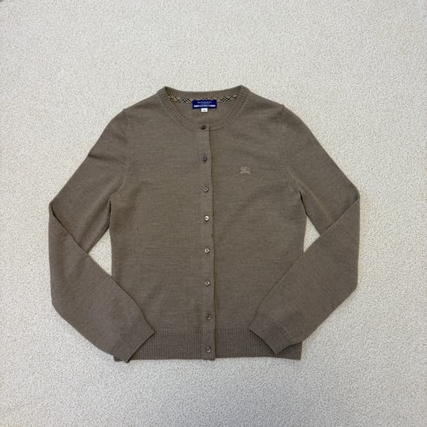 버버리 런던 울 가디건 코코아