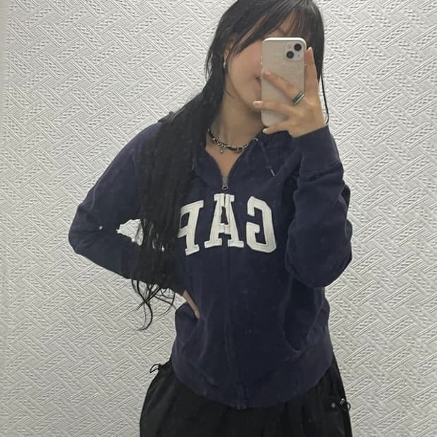 갭 올드스쿨 빈티지 빅로고 후드집업 S C06494