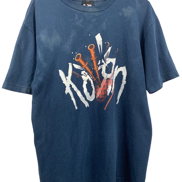 빈티지 락 티셔츠 korn 메탈 티셔츠 콘 2000년