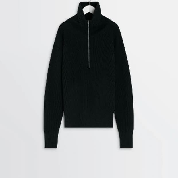 (L) 르메르 하프 집업 니트