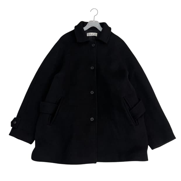 유라고 벨티드 울 코트