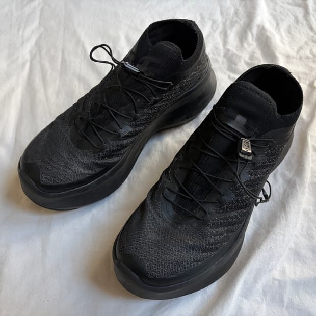 살로몬 x 꼼데가르송 옴므 펄사 플랫폼 블랙 SALOMON CDG 