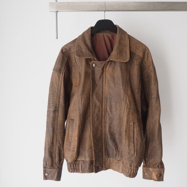 vintage leather jacket