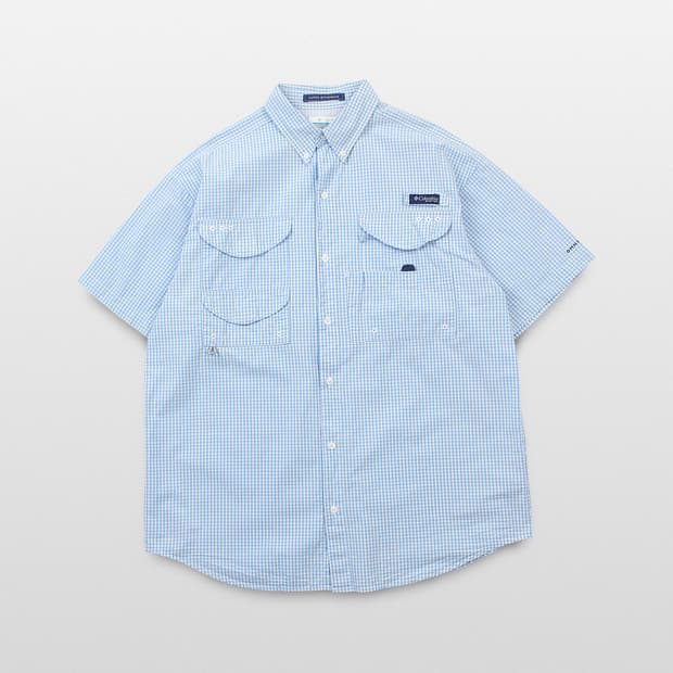 COLUMBIA PFG Fishing Check Shirt