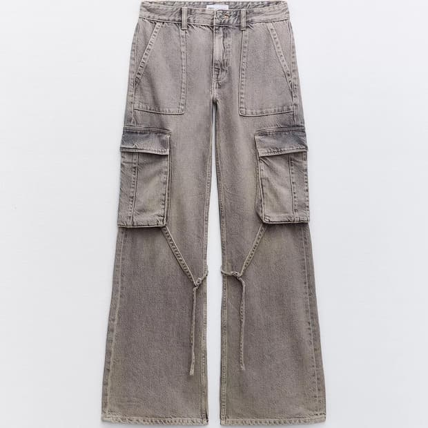 자라 미드라이즈 카고팬츠