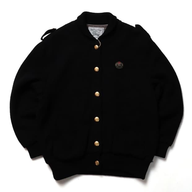 버버리 Burberrys Gold Button Wool Jacket 